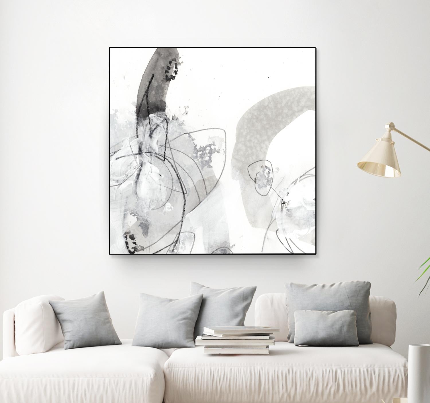 Monochrome Gestures III by June Erica Vess on GIANT ART - black abstract