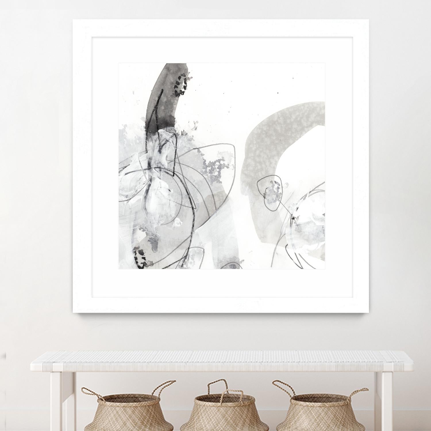 Monochrome Gestures III by June Erica Vess on GIANT ART - black abstract