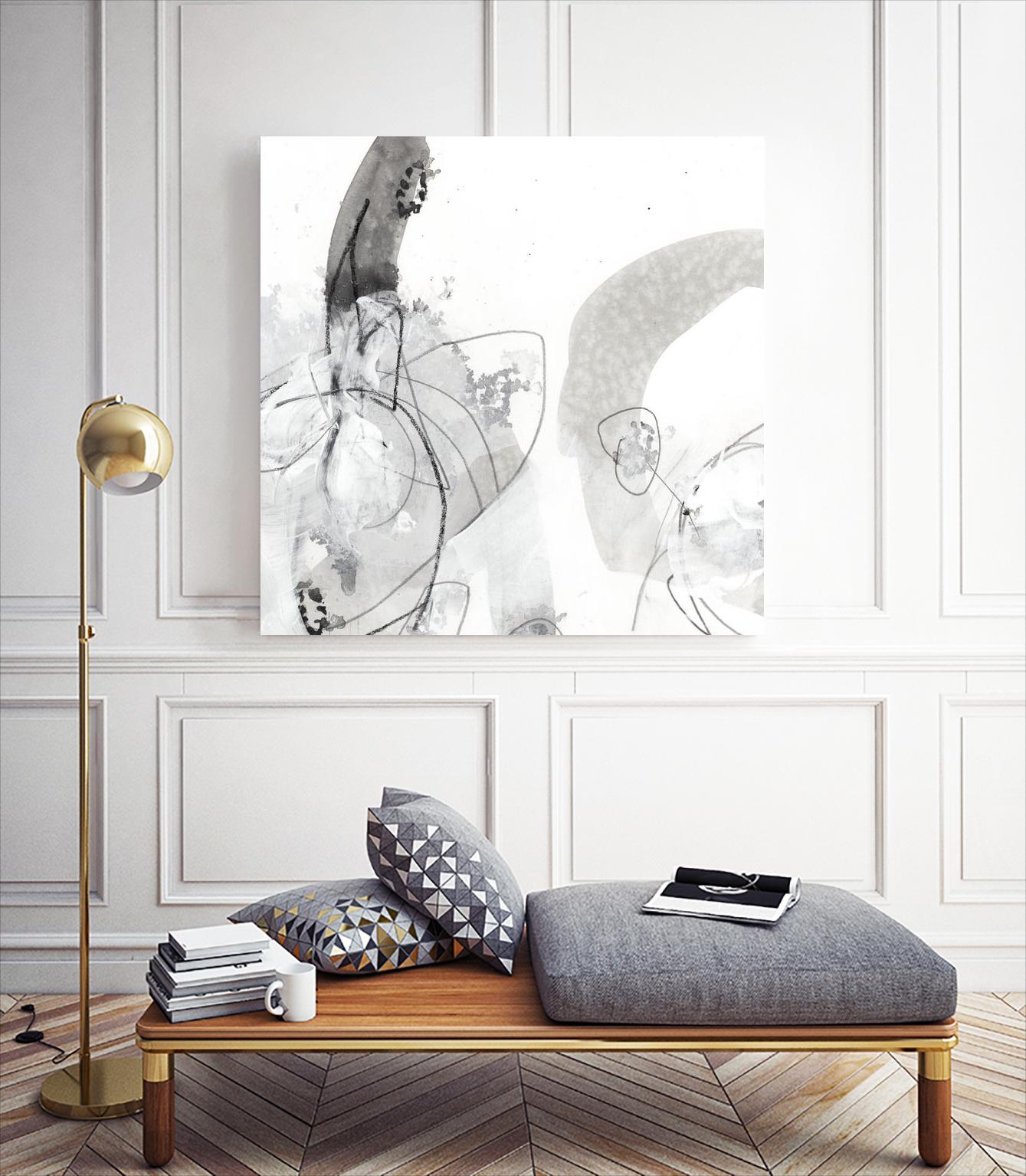 Monochrome Gestures III by June Erica Vess on GIANT ART - black abstract