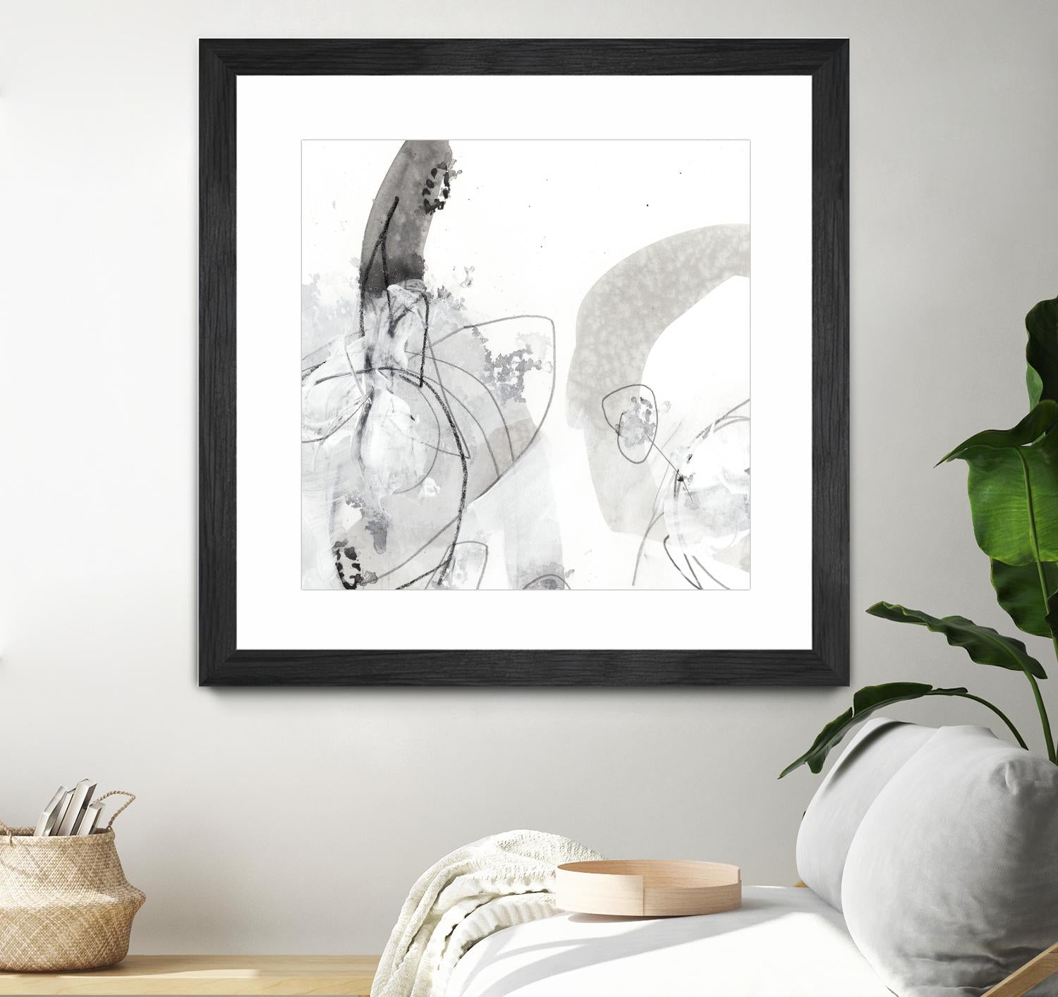 Monochrome Gestures III by June Erica Vess on GIANT ART - black abstract