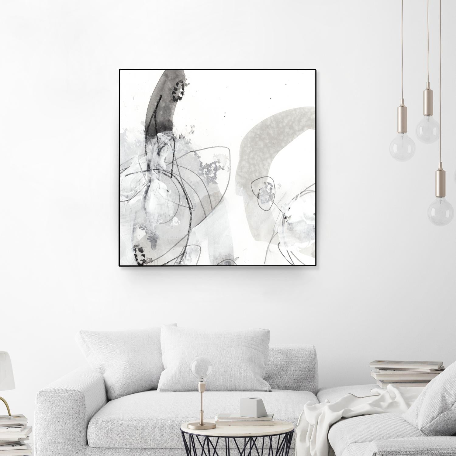 Monochrome Gestures III by June Erica Vess on GIANT ART - black abstract