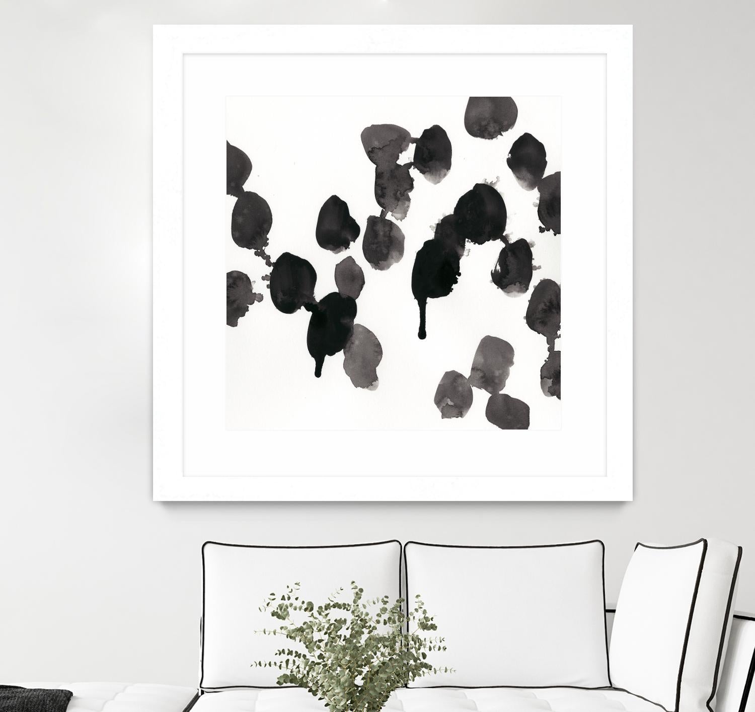 Monochrome Gestures VII by June Erica Vess on GIANT ART - black abstract