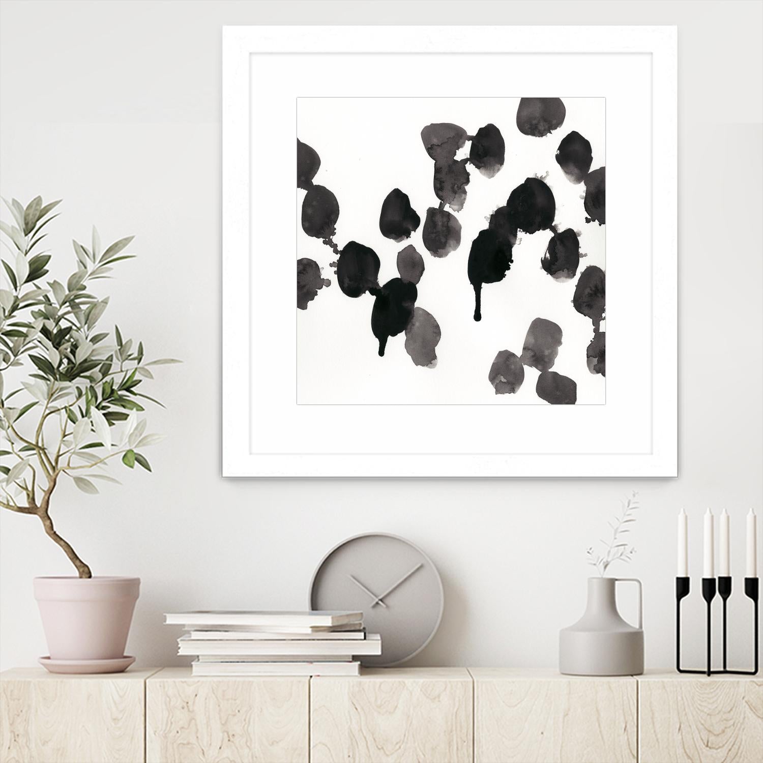 Monochrome Gestures VII by June Erica Vess on GIANT ART - black abstract