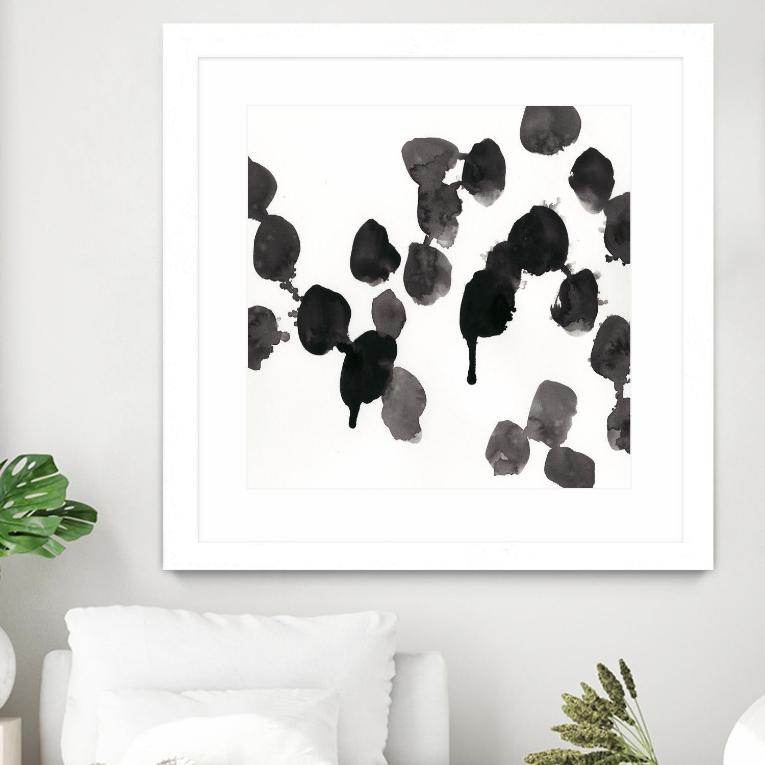 Monochrome Gestures VII by June Erica Vess on GIANT ART - black abstract