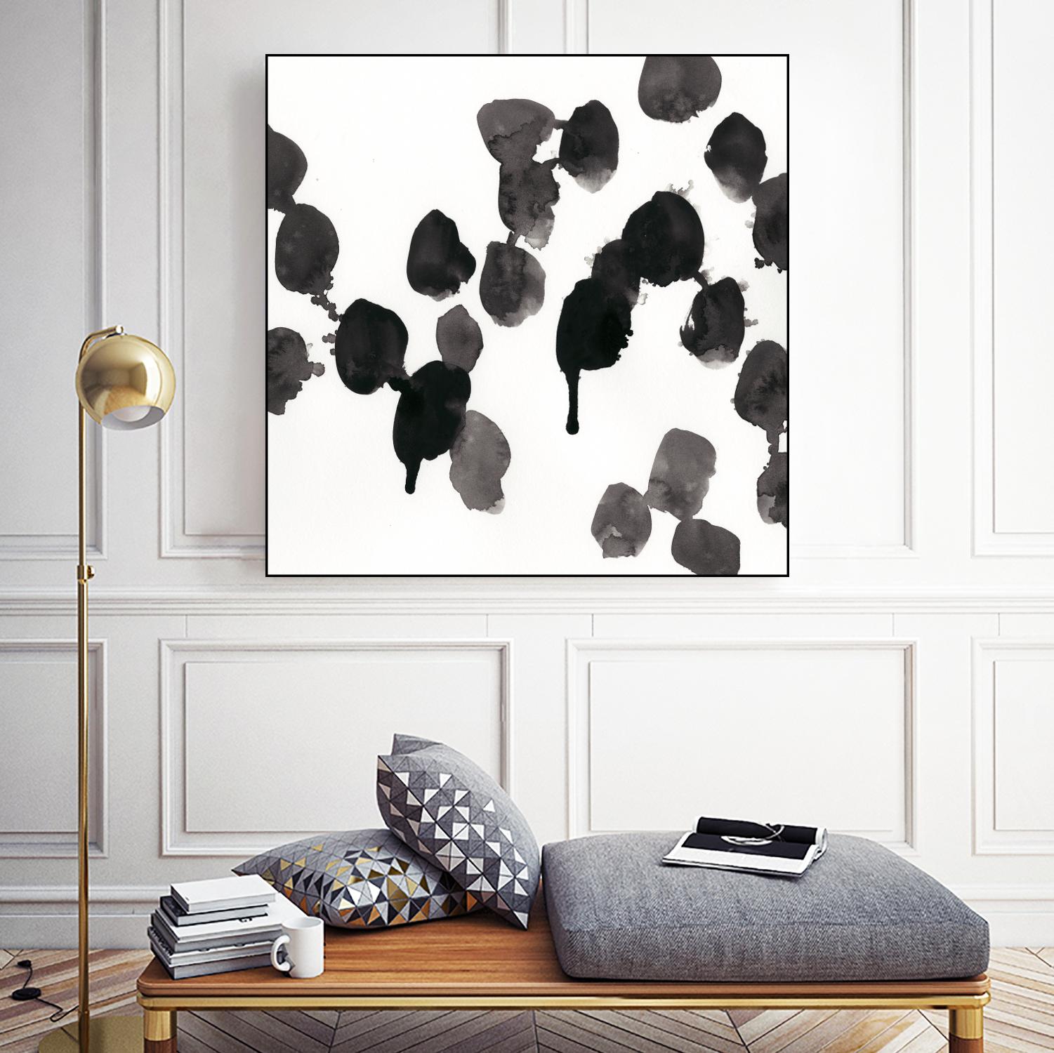 Monochrome Gestures VII by June Erica Vess on GIANT ART - black abstract