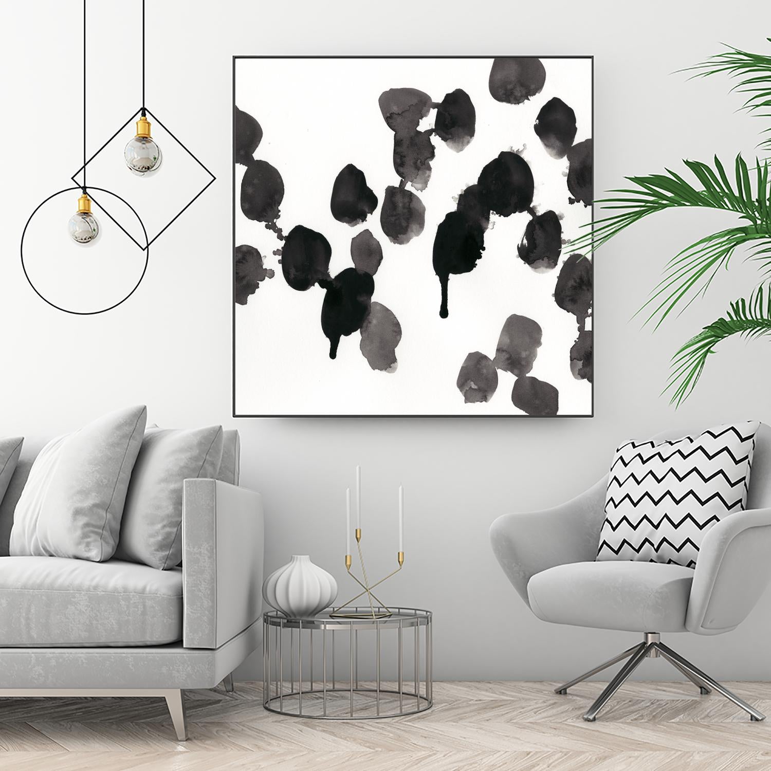 Monochrome Gestures VII by June Erica Vess on GIANT ART - black abstract