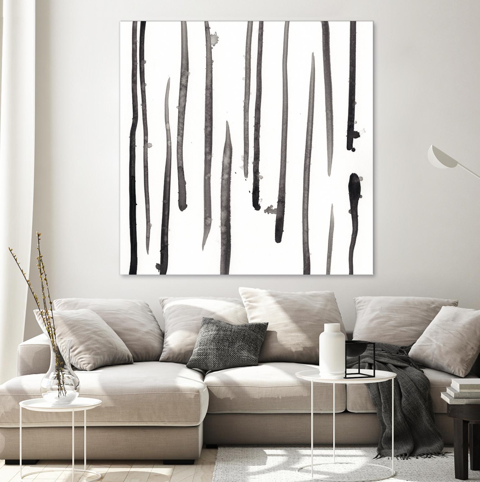 Monochrome Gestures IX by June Erica Vess on GIANT ART - black abstract