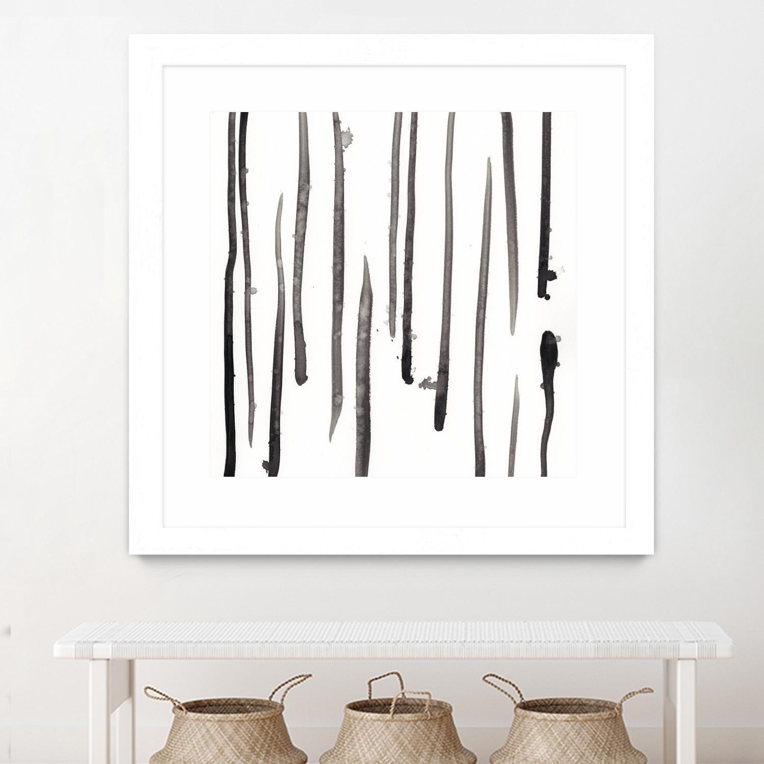 Monochrome Gestures IX by June Erica Vess on GIANT ART - black abstract