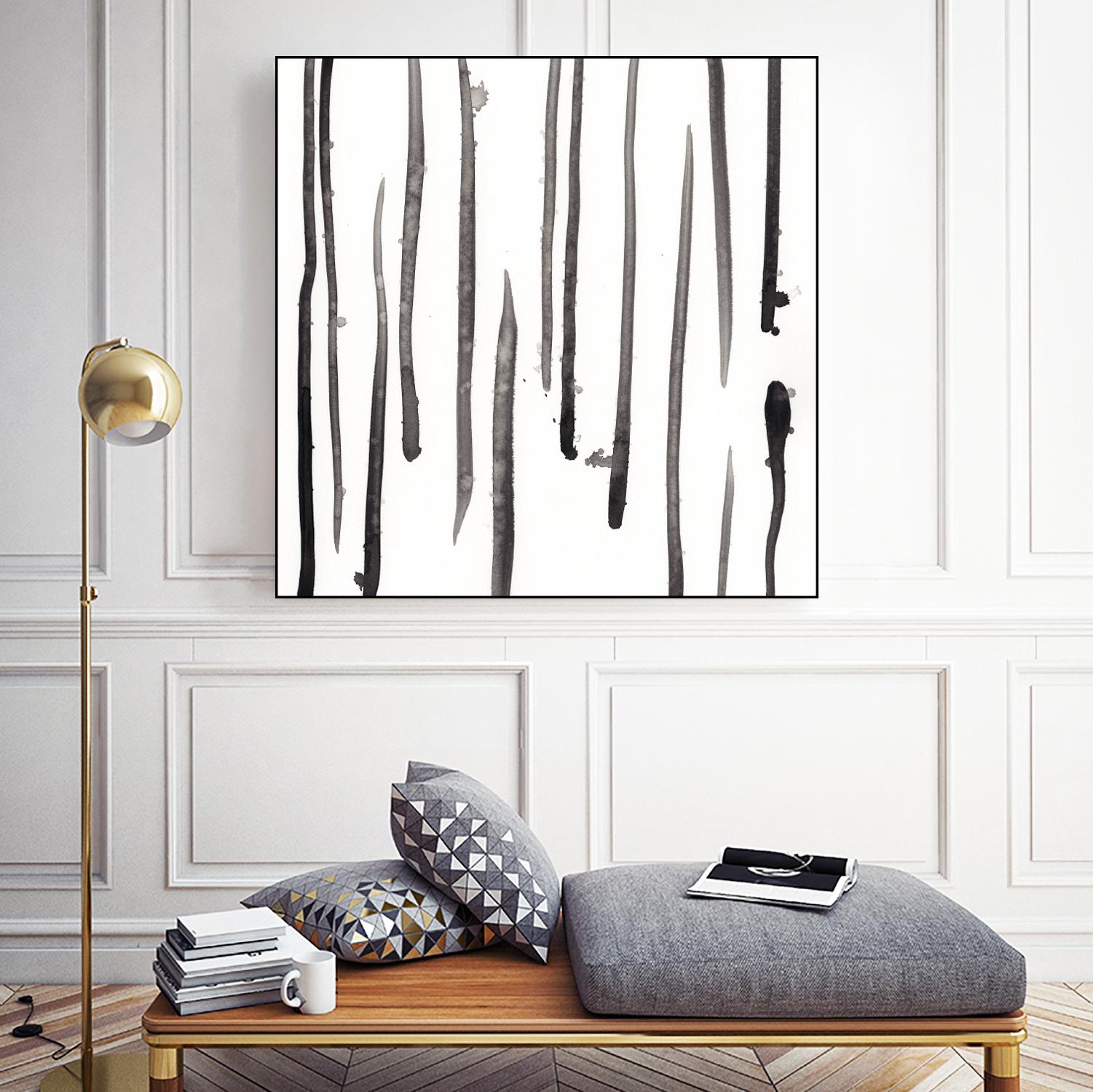 Monochrome Gestures IX by June Erica Vess on GIANT ART - black abstract