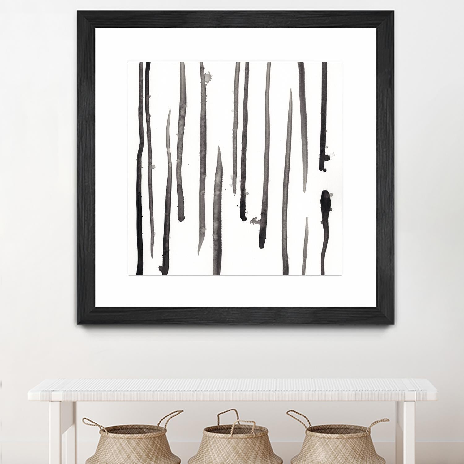 Monochrome Gestures IX by June Erica Vess on GIANT ART - black abstract