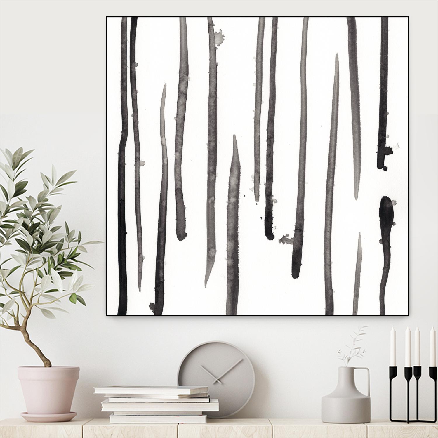 Monochrome Gestures IX by June Erica Vess on GIANT ART - black abstract