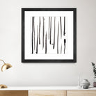 Monochrome Gestures IX by June Erica Vess on GIANT ART - black abstract