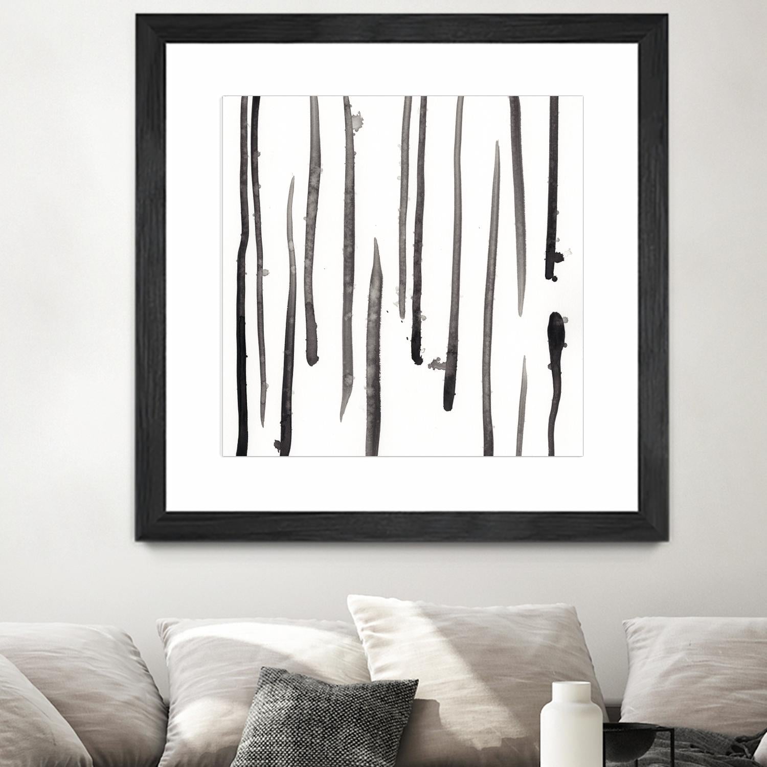 Monochrome Gestures IX by June Erica Vess on GIANT ART - black abstract