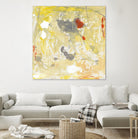 Lemon Jostle I by Tim OToole on GIANT ART - yellow abstract