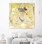 Lemon Jostle I by Tim OToole on GIANT ART - yellow abstract