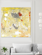 Lemon Jostle I by Tim OToole on GIANT ART - yellow abstract