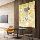 Lemon Jostle I by Tim OToole on GIANT ART - yellow abstract