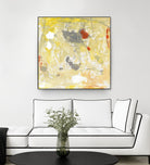 Lemon Jostle I by Tim OToole on GIANT ART - yellow abstract