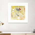 Lemon Jostle I by Tim OToole on GIANT ART - yellow abstract