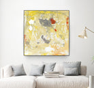 Lemon Jostle I by Tim OToole on GIANT ART - yellow abstract