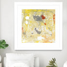 Lemon Jostle I by Tim OToole on GIANT ART - yellow abstract
