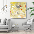 Lemon Jostle I by Tim OToole on GIANT ART - yellow abstract
