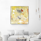 Lemon Jostle I by Tim OToole on GIANT ART - yellow abstract