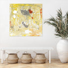 Lemon Jostle I by Tim OToole on GIANT ART - yellow abstract