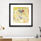 Lemon Jostle I by Tim OToole on GIANT ART - yellow abstract