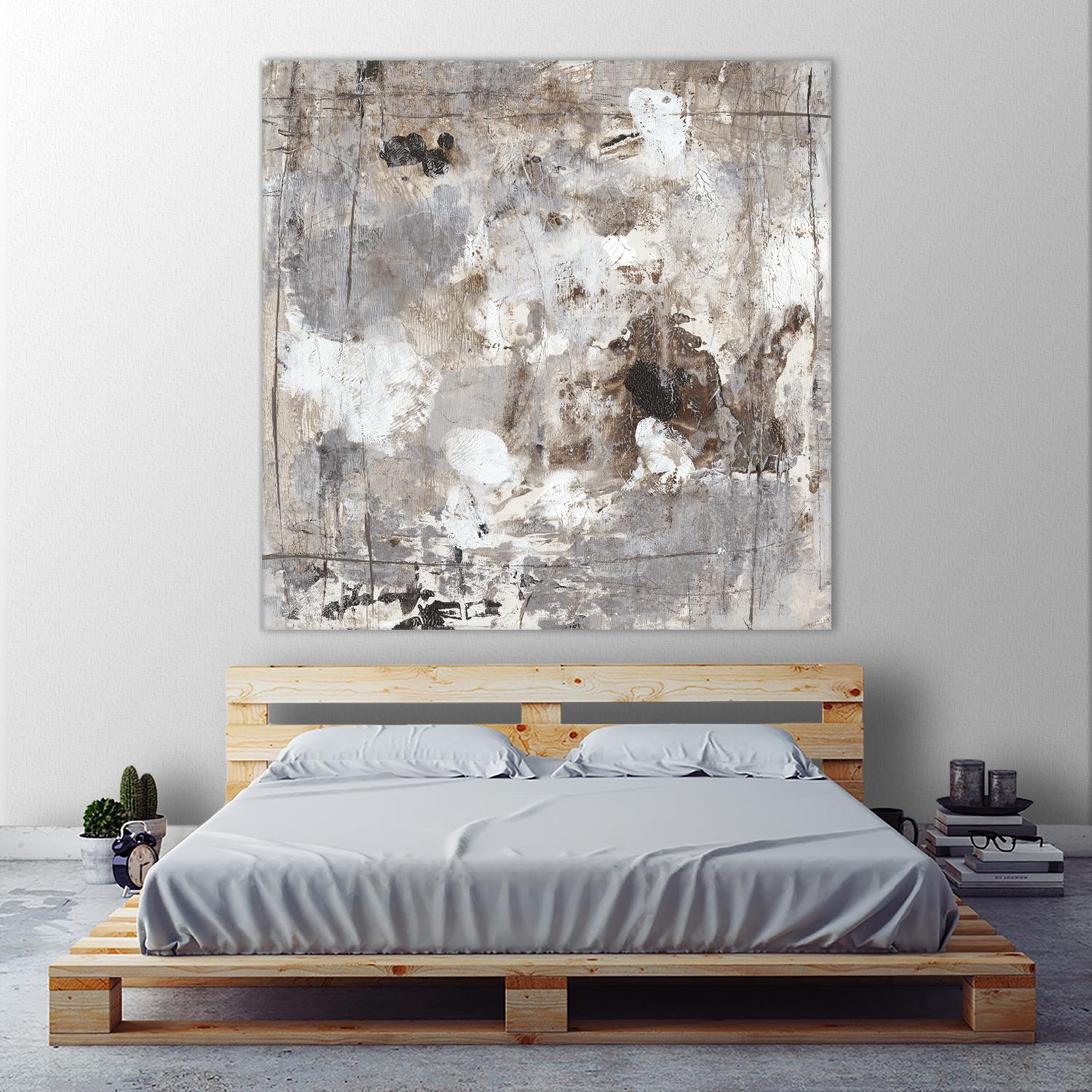 Neutral Jostle I by Tim OToole on GIANT ART - brown abstract