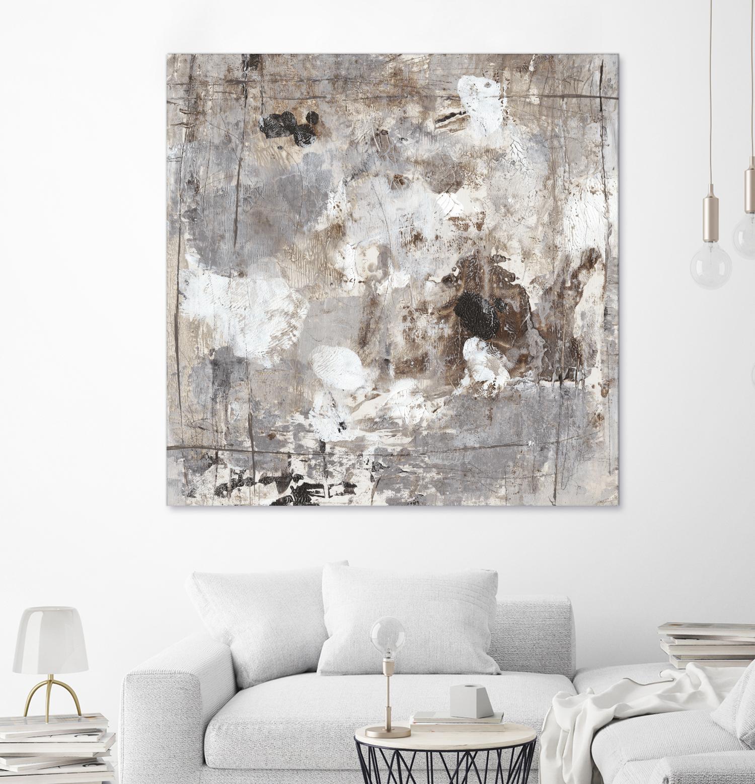 Neutral Jostle I by Tim OToole on GIANT ART - brown abstract