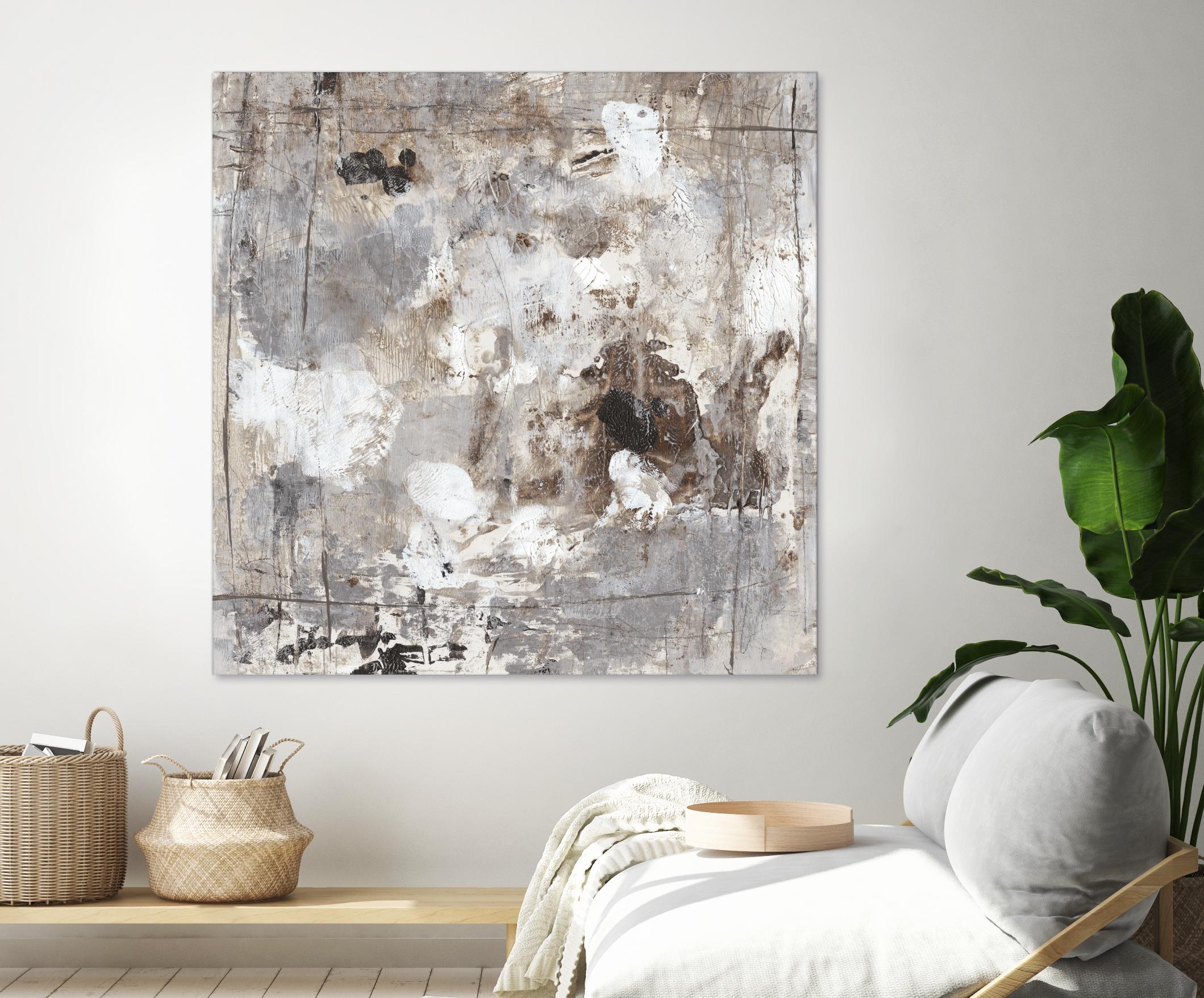 Neutral Jostle I by Tim OToole on GIANT ART - brown abstract