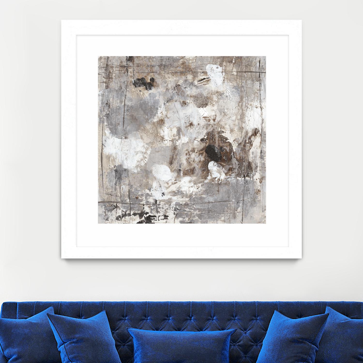 Neutral Jostle I by Tim OToole on GIANT ART - brown abstract