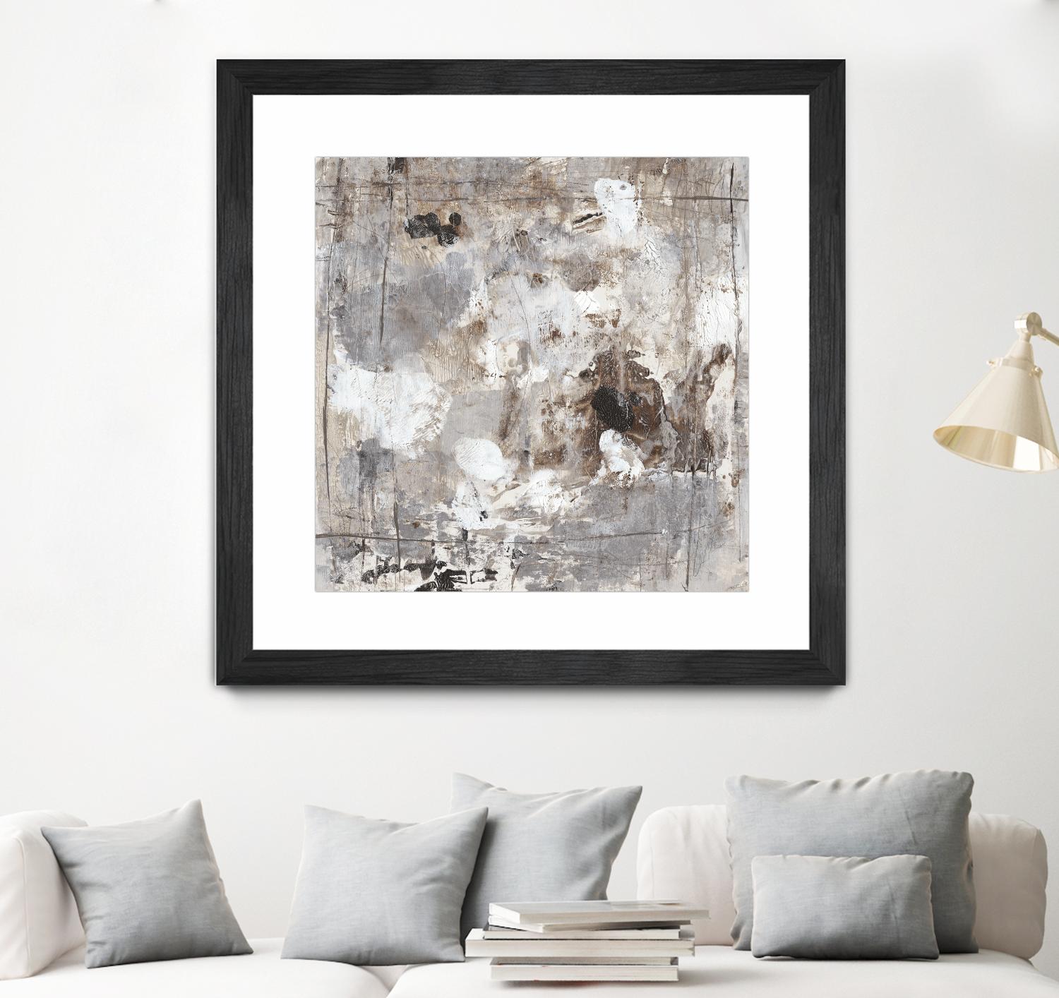 Neutral Jostle I by Tim OToole on GIANT ART - brown abstract