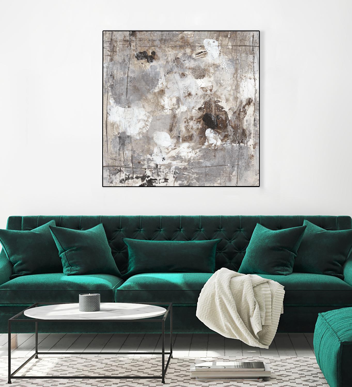 Neutral Jostle I by Tim OToole on GIANT ART - brown abstract