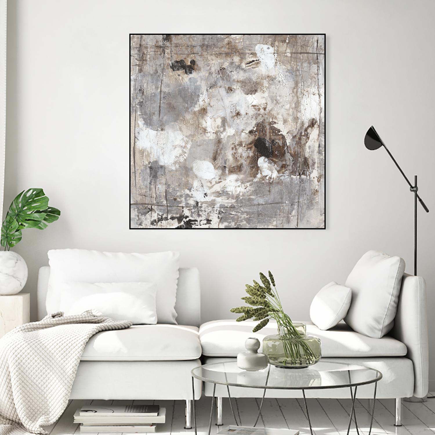 Neutral Jostle I by Tim OToole on GIANT ART - brown abstract