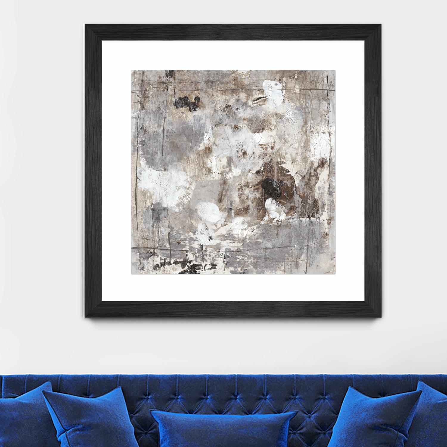 Neutral Jostle I by Tim OToole on GIANT ART - brown abstract