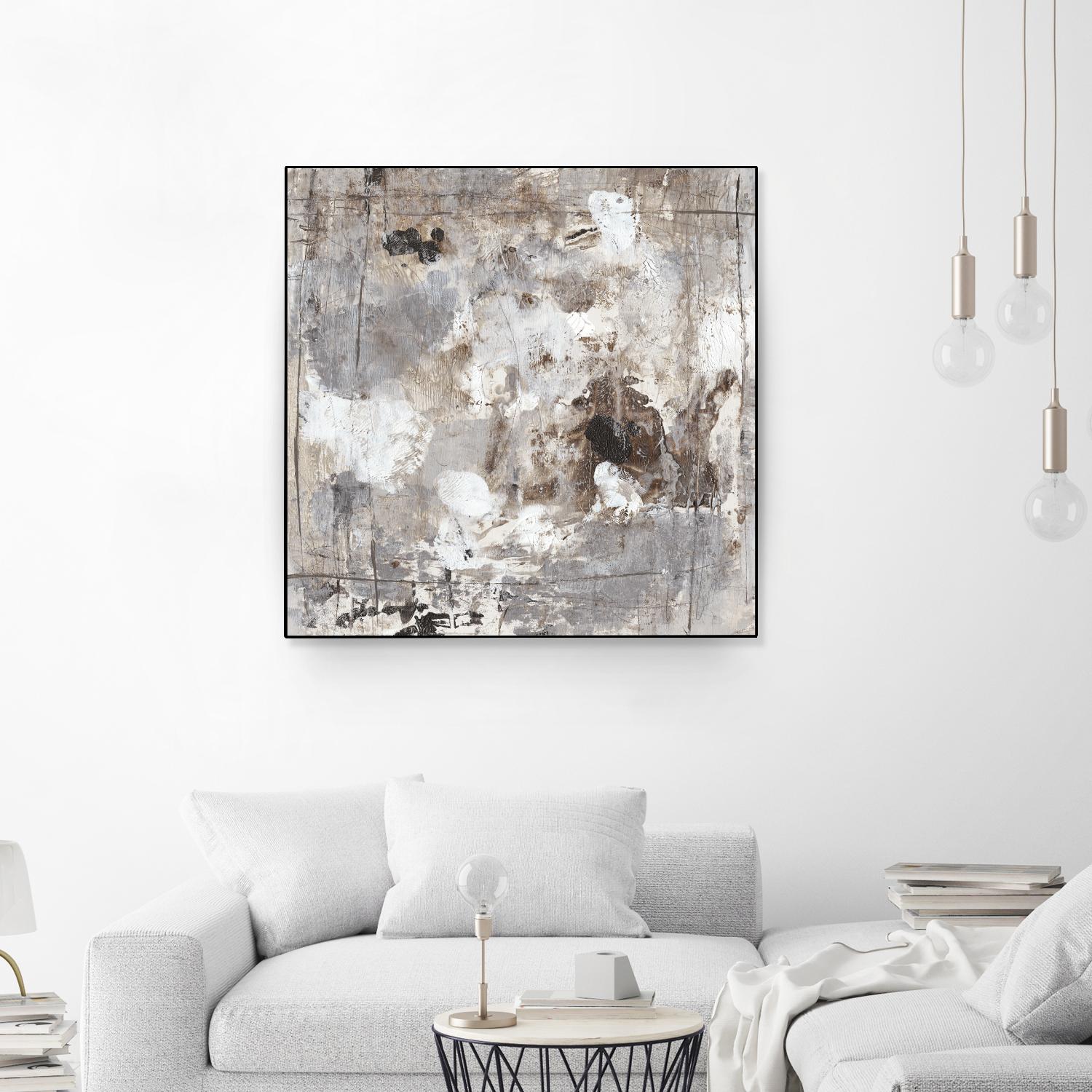 Neutral Jostle I by Tim OToole on GIANT ART - brown abstract