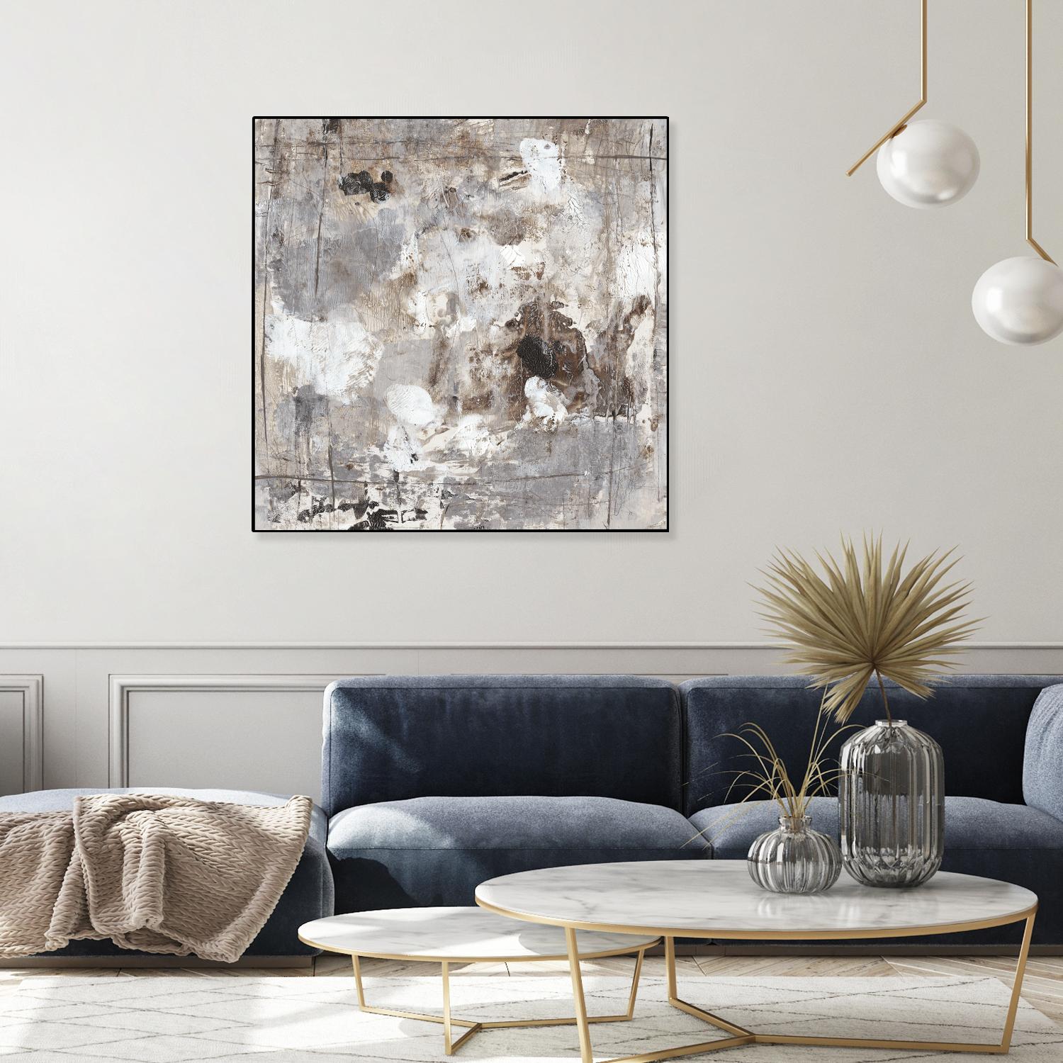 Neutral Jostle I by Tim OToole on GIANT ART - brown abstract