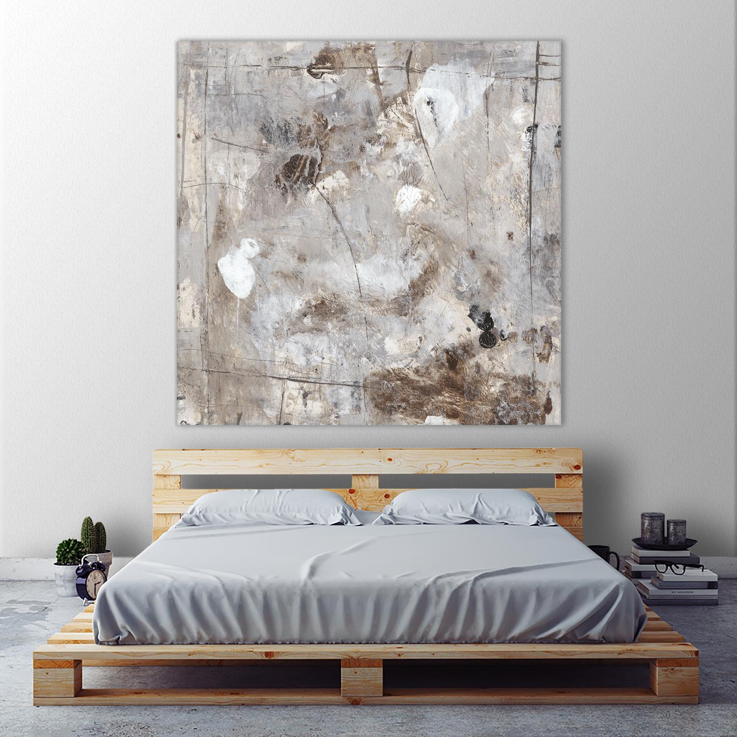 Neutral Jostle II by Tim OToole on GIANT ART - brown abstract