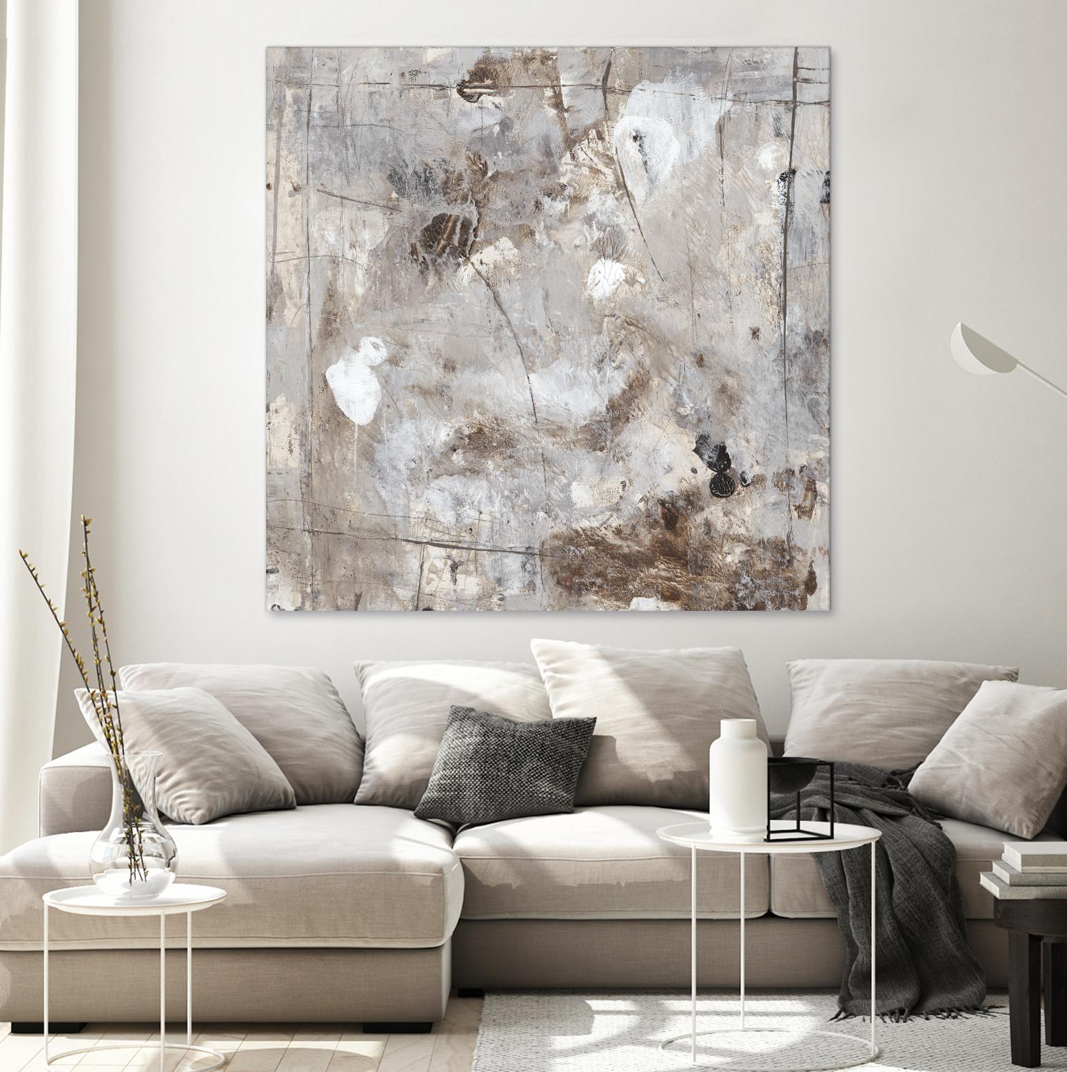 Neutral Jostle II by Tim OToole on GIANT ART - brown abstract