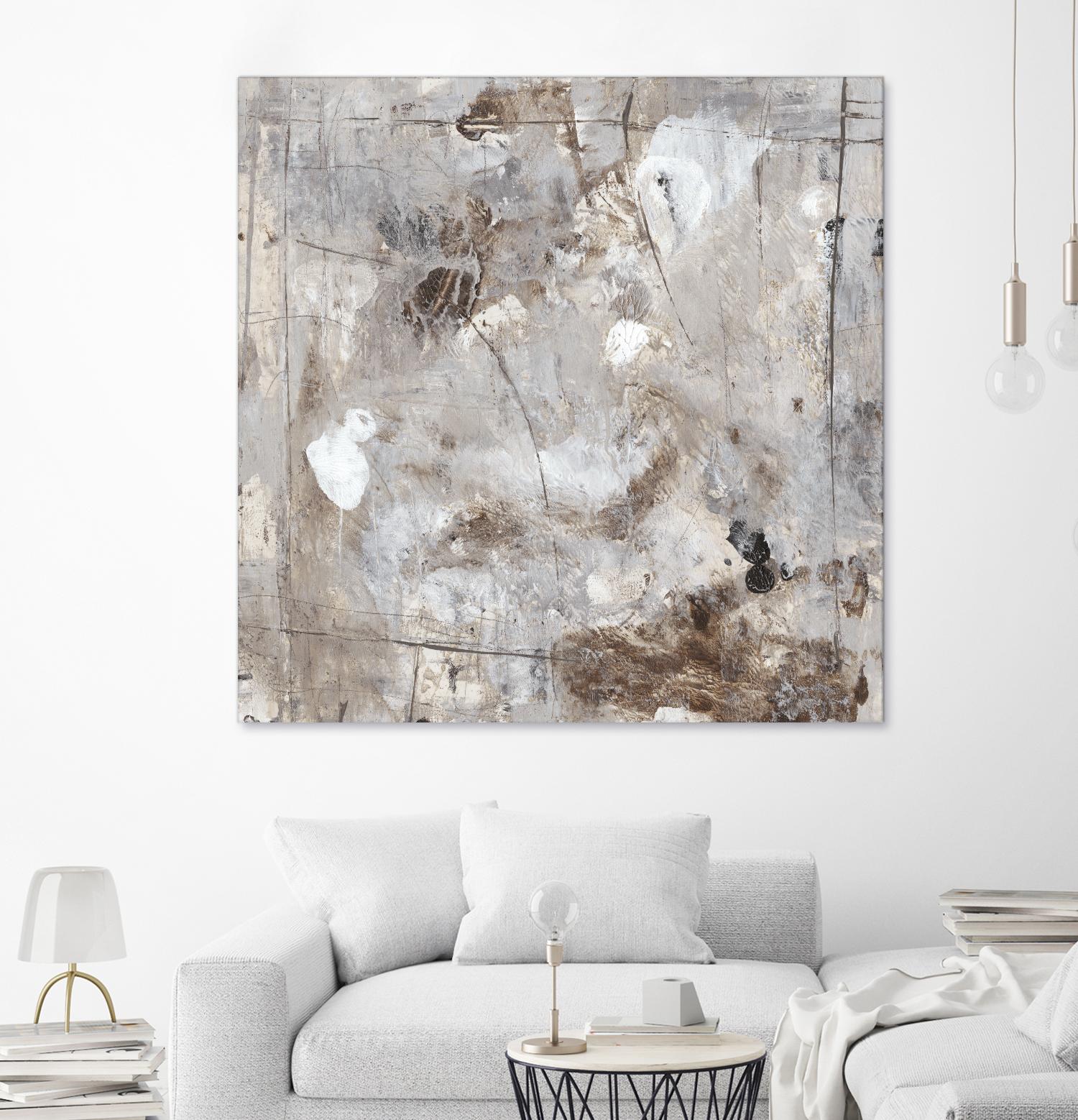 Neutral Jostle II by Tim OToole on GIANT ART - brown abstract