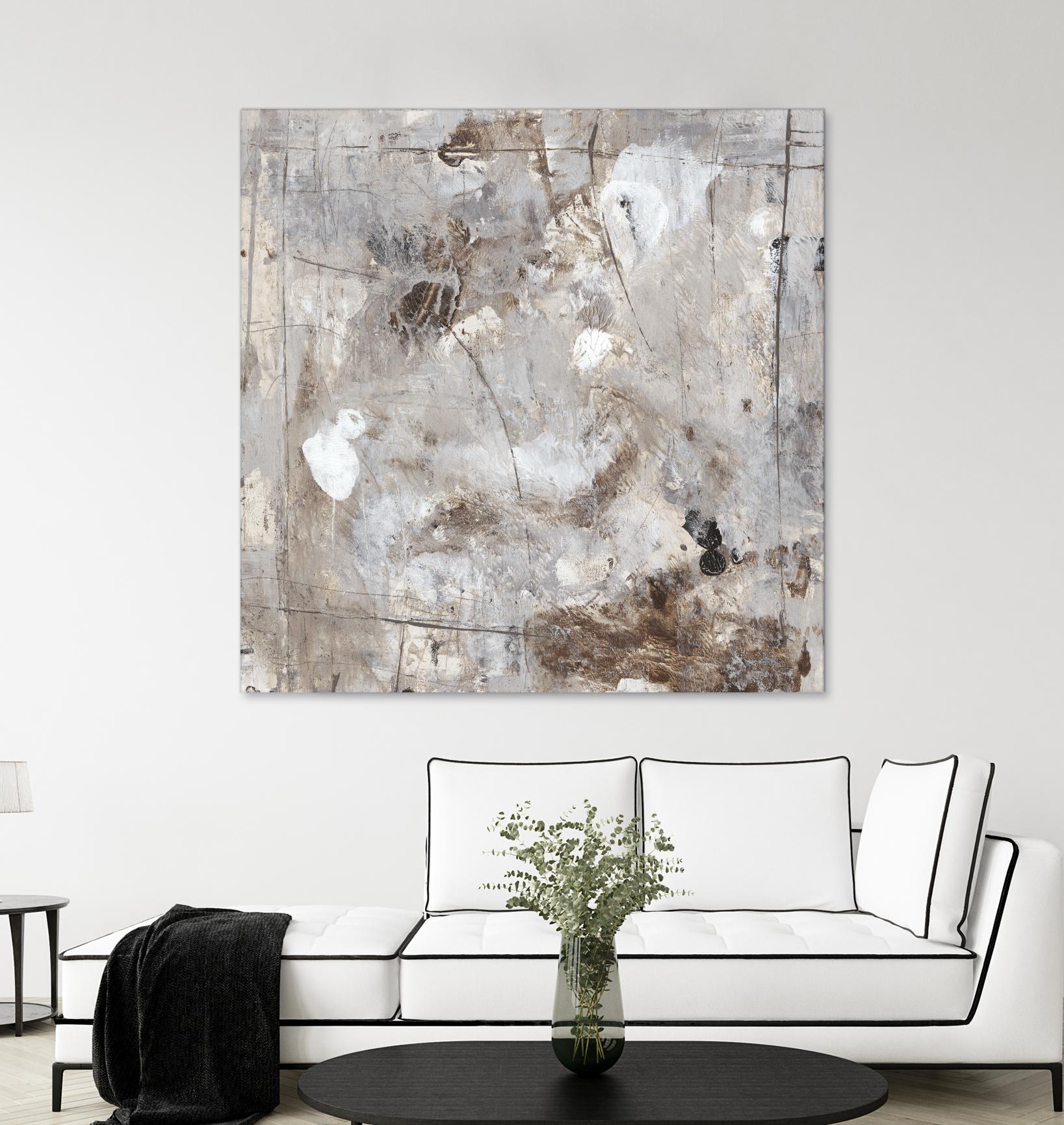 Neutral Jostle II by Tim OToole on GIANT ART - brown abstract