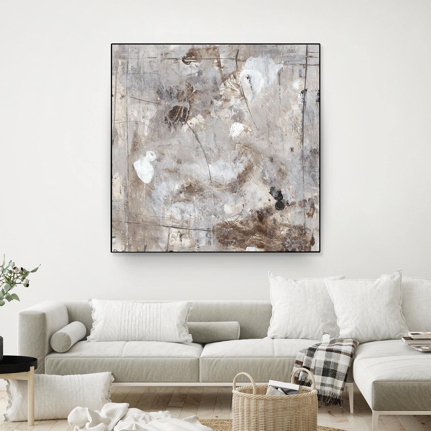 Neutral Jostle II by Tim OToole on GIANT ART - brown abstract