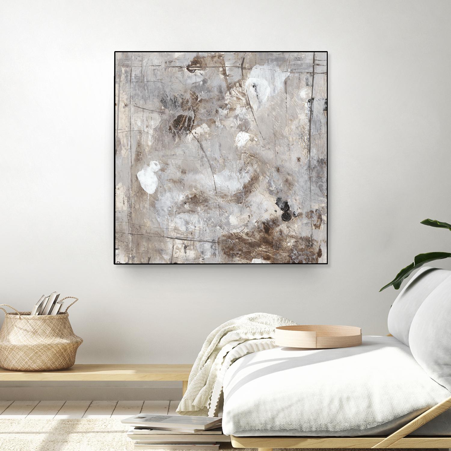 Neutral Jostle II by Tim OToole on GIANT ART - brown abstract