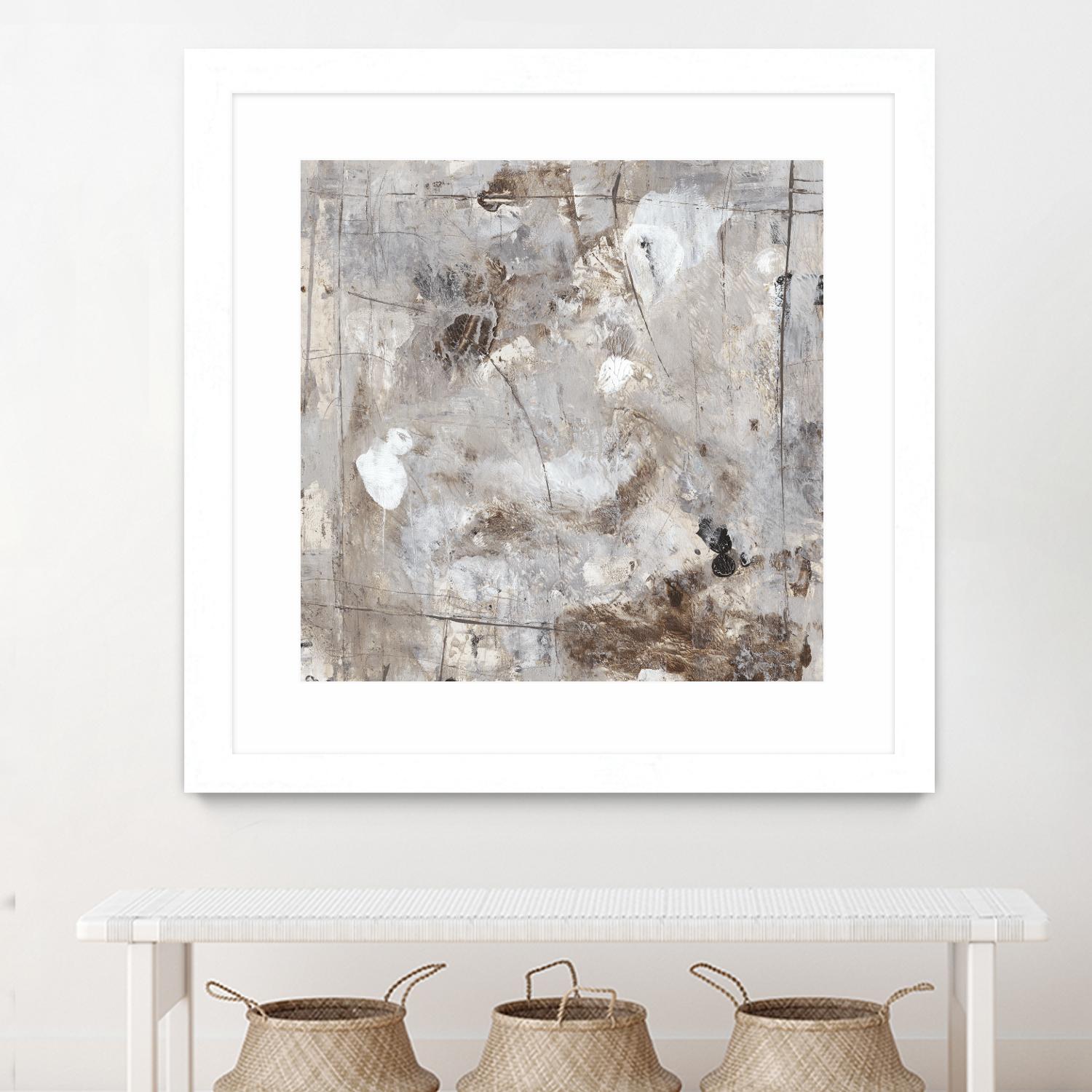 Neutral Jostle II by Tim OToole on GIANT ART - brown abstract