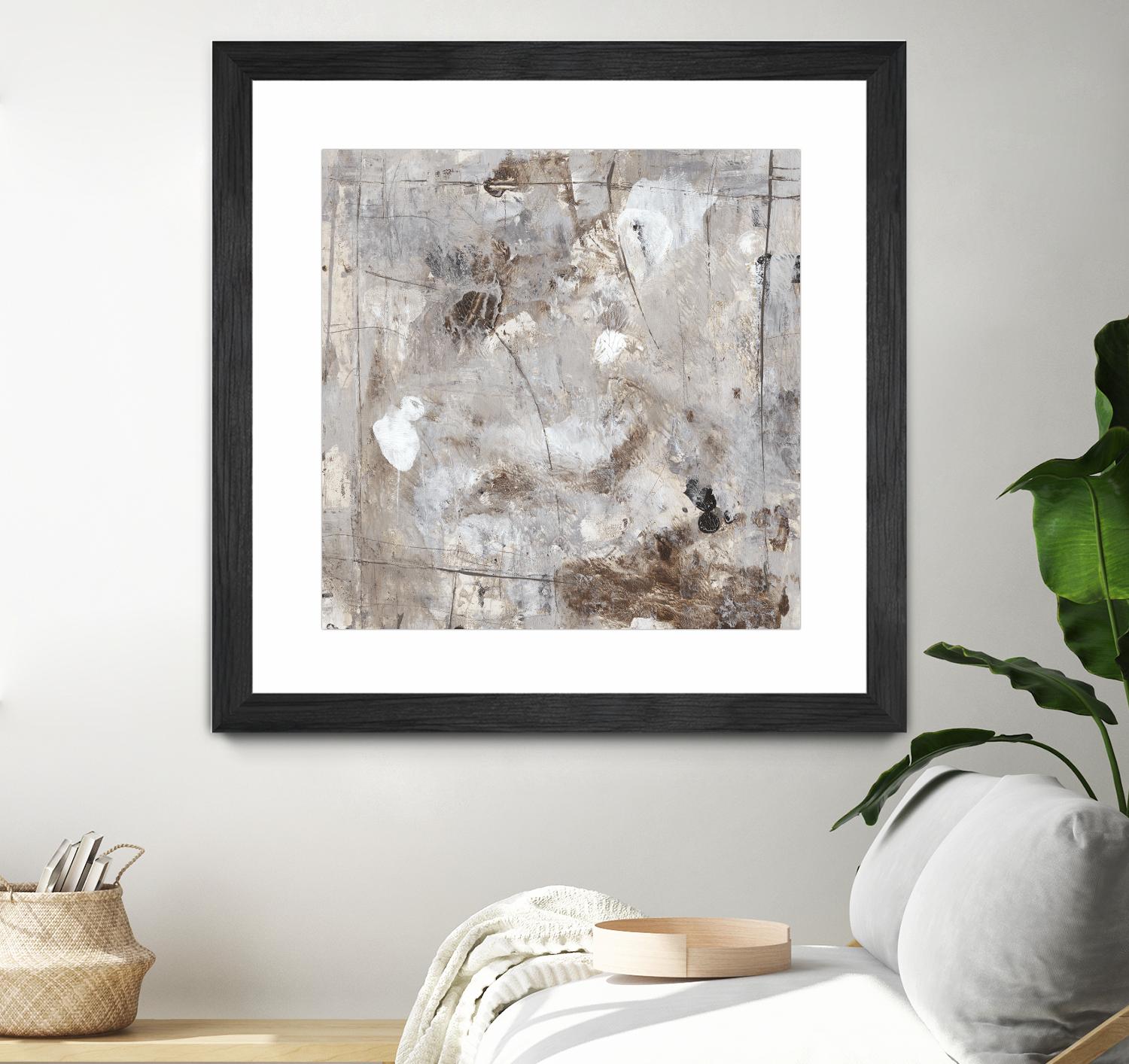 Neutral Jostle II by Tim OToole on GIANT ART - brown abstract