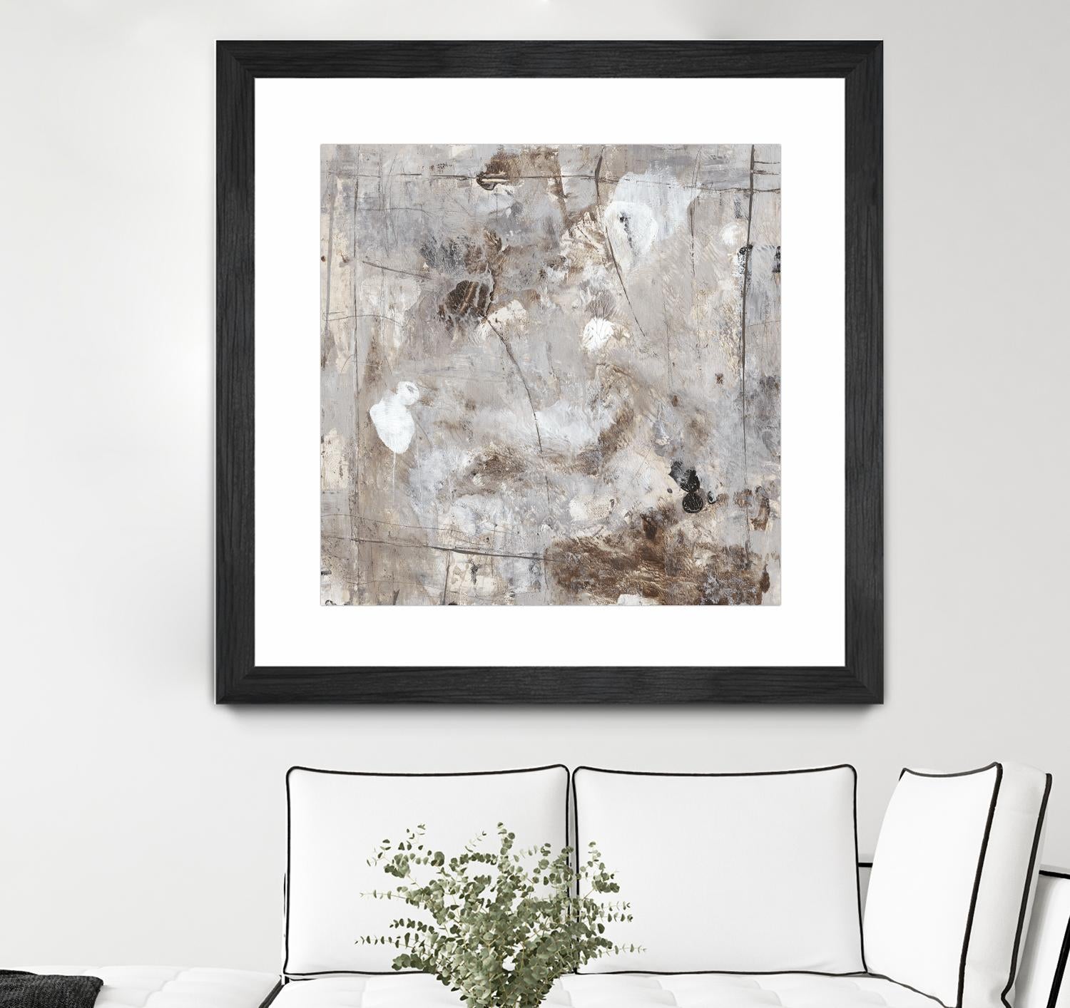 Neutral Jostle II by Tim OToole on GIANT ART - brown abstract