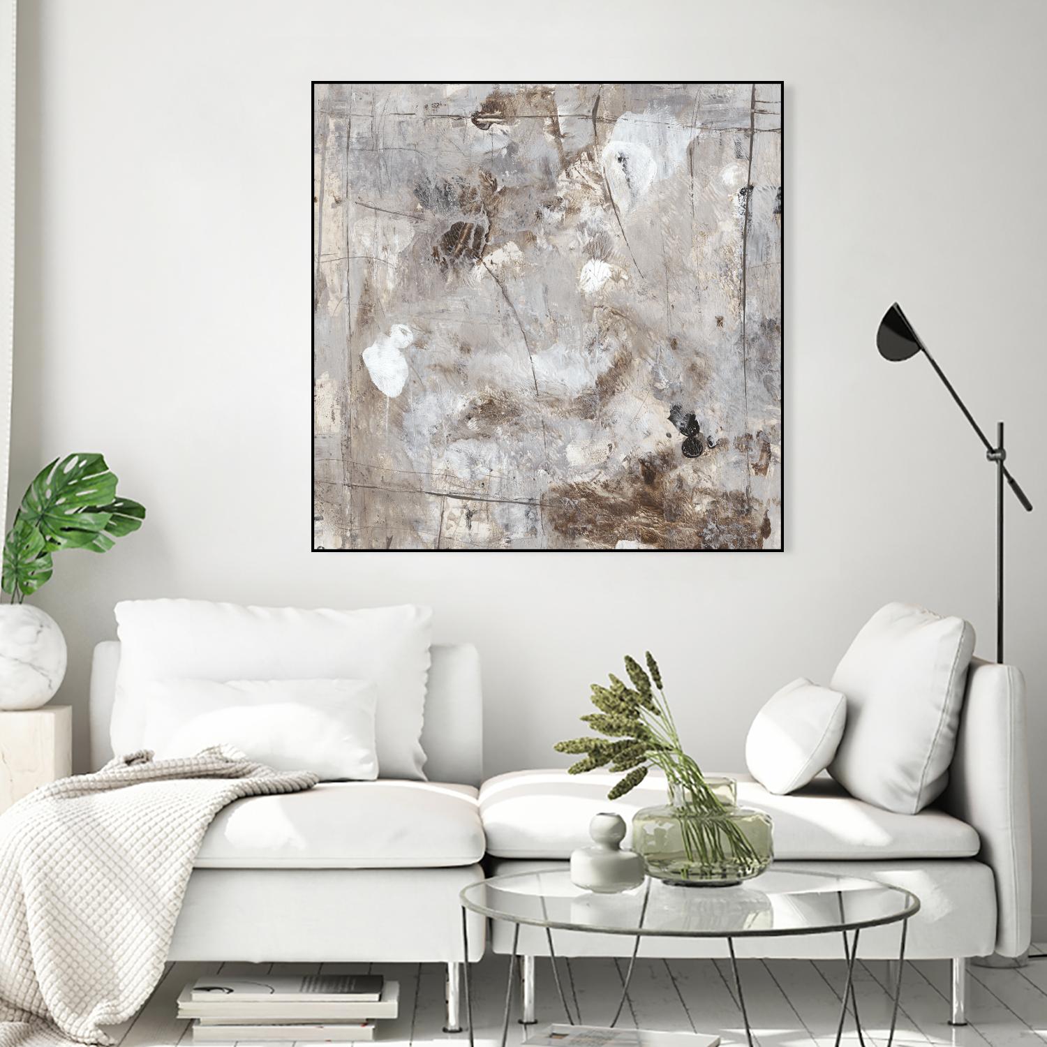 Neutral Jostle II by Tim OToole on GIANT ART - brown abstract