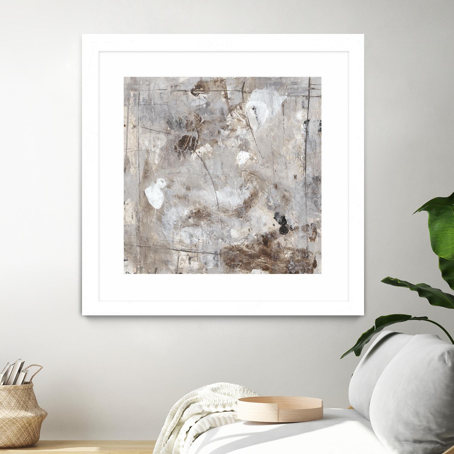 Neutral Jostle II by Tim OToole on GIANT ART - brown abstract